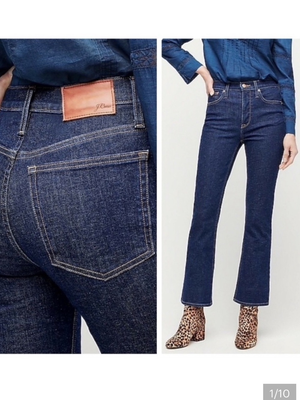 50%offw❤️ JCrew Billie Demi-Boot Crop Jean Size 27T